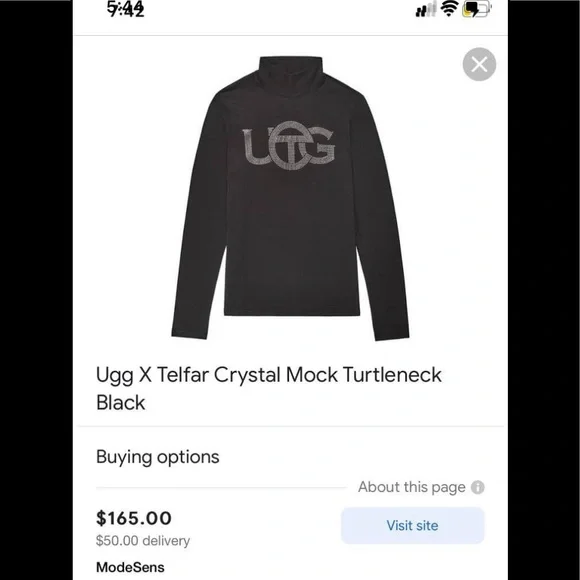 Ugg+Telfar collab turtle neck Worth over 150$ - Picture 5 of 6